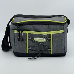 Arizona Blue Arctic Pak Insulated Lunch Bag Medium Grey Zippered Shoulder Strap